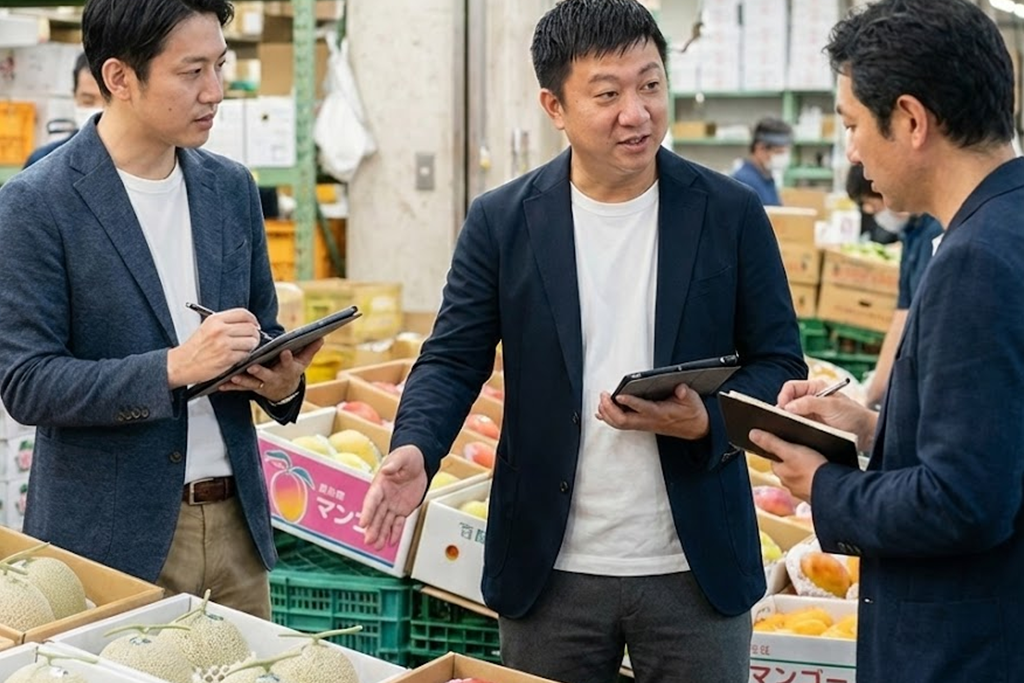 生産者とのマッチング、買い付けサポート